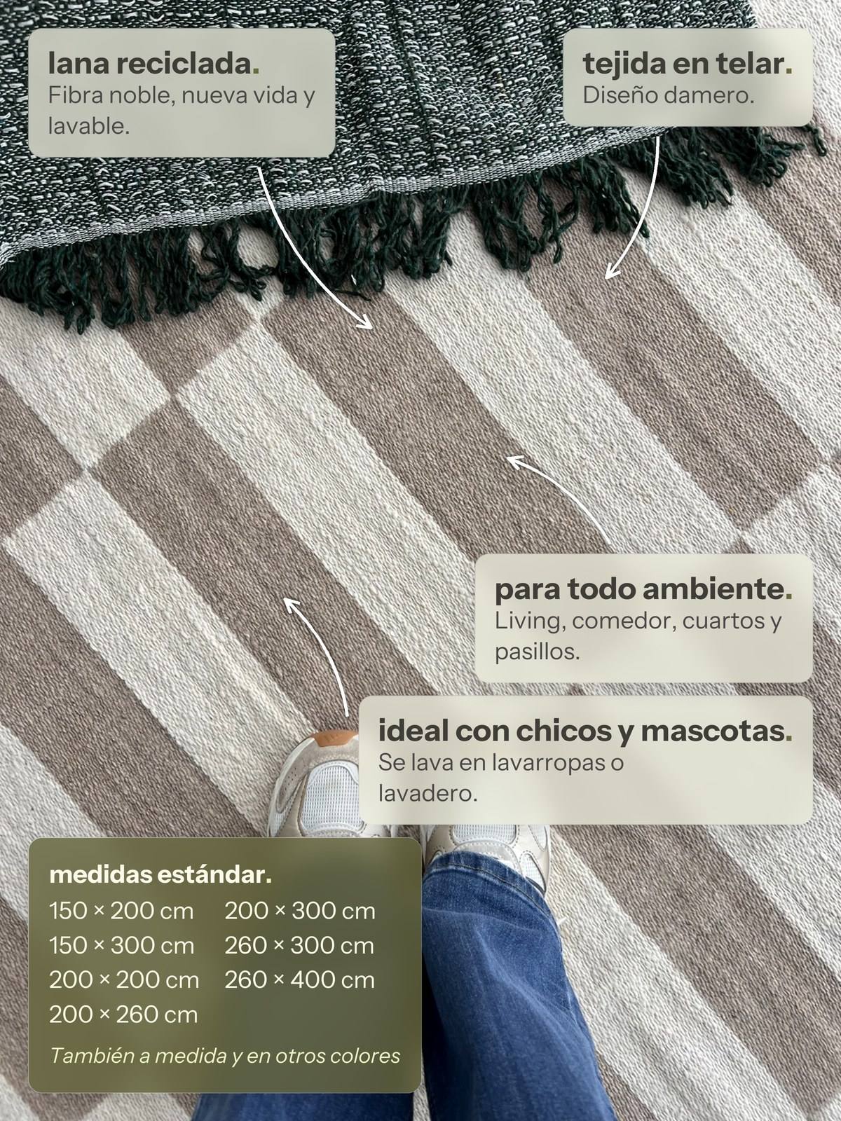 Características de la alfombra Formosa de Finia Home