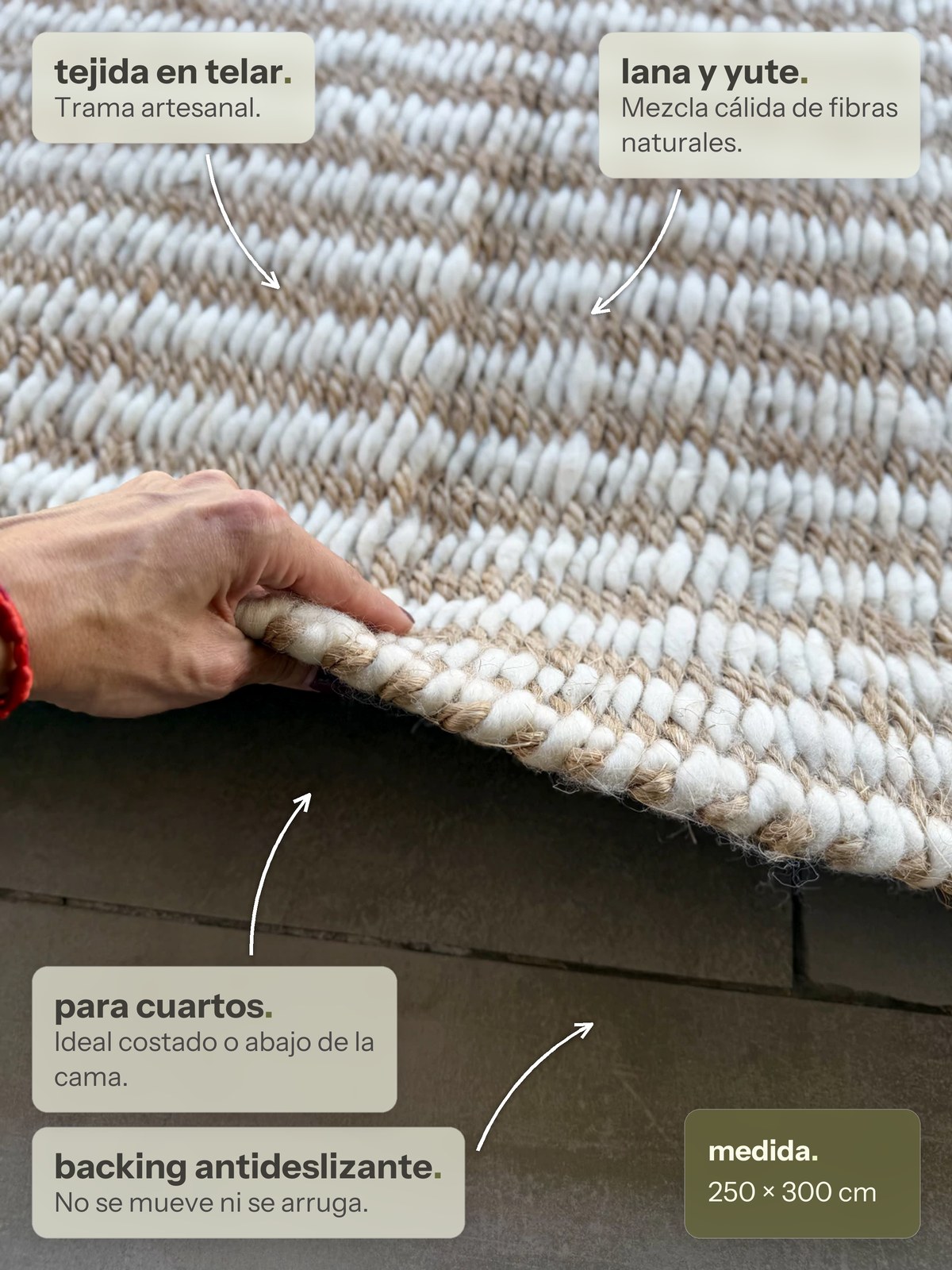 Características de la alfombra Malva de Finia Home